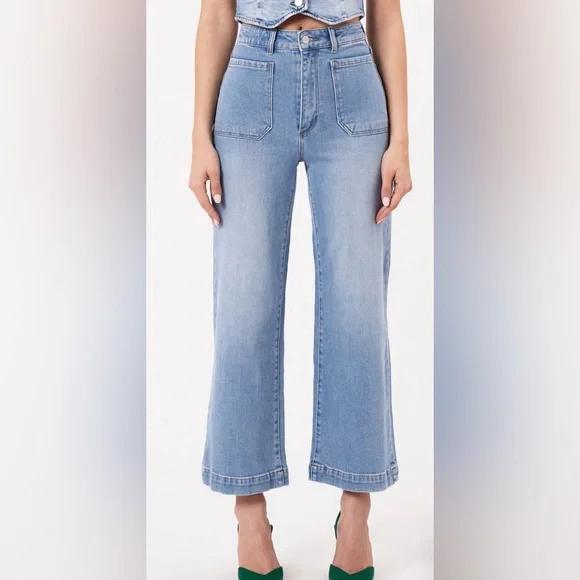 COPY - ROLLA’S High Rise Wide Leg Sailor Jeans size 30 Aussie 12 - Picture 7 of 8